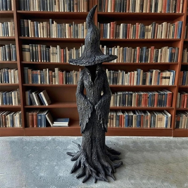 2026 Cracker Barrel Tree Witch Statue Halloween Decor Gift New in Box - 30 cm US gallery