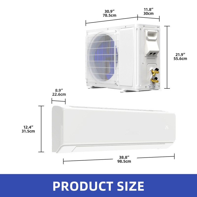 18000 BTU Mini Split Air Conditioner Heat Pump System 208-230V Ductless AC Cool gallery