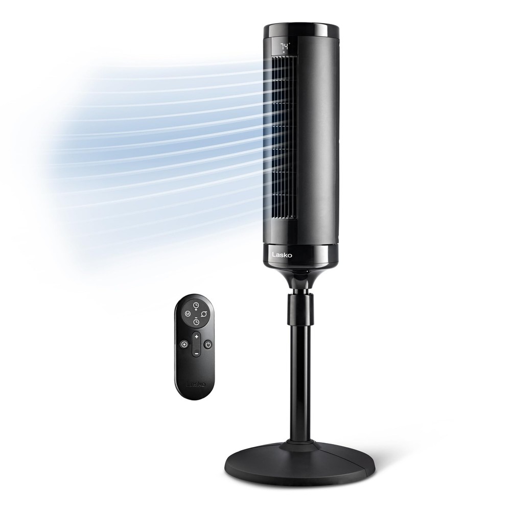 Lasko Elevation Tower Fan with Remote - Adjustable Height from 42" to 54" - O...