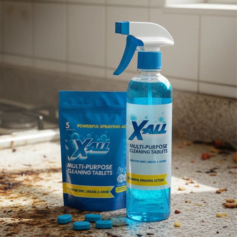 X-ALL Multi-Purpose Cleaner - Spray Bottle and 5x Cleaning Tablets. FREESHIP gallery