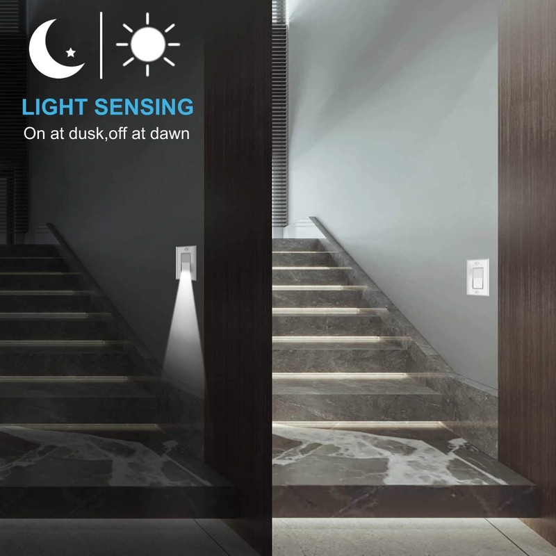 4 Pack Illuminated Light Switch, Lightswitch W LED Night Light, Automatic On/Off gallery