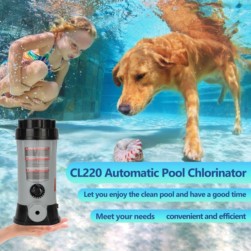 Professional CL220 Off-line Automatic Chlorinator, 9 lbs Capacity for Pool & ... gallery