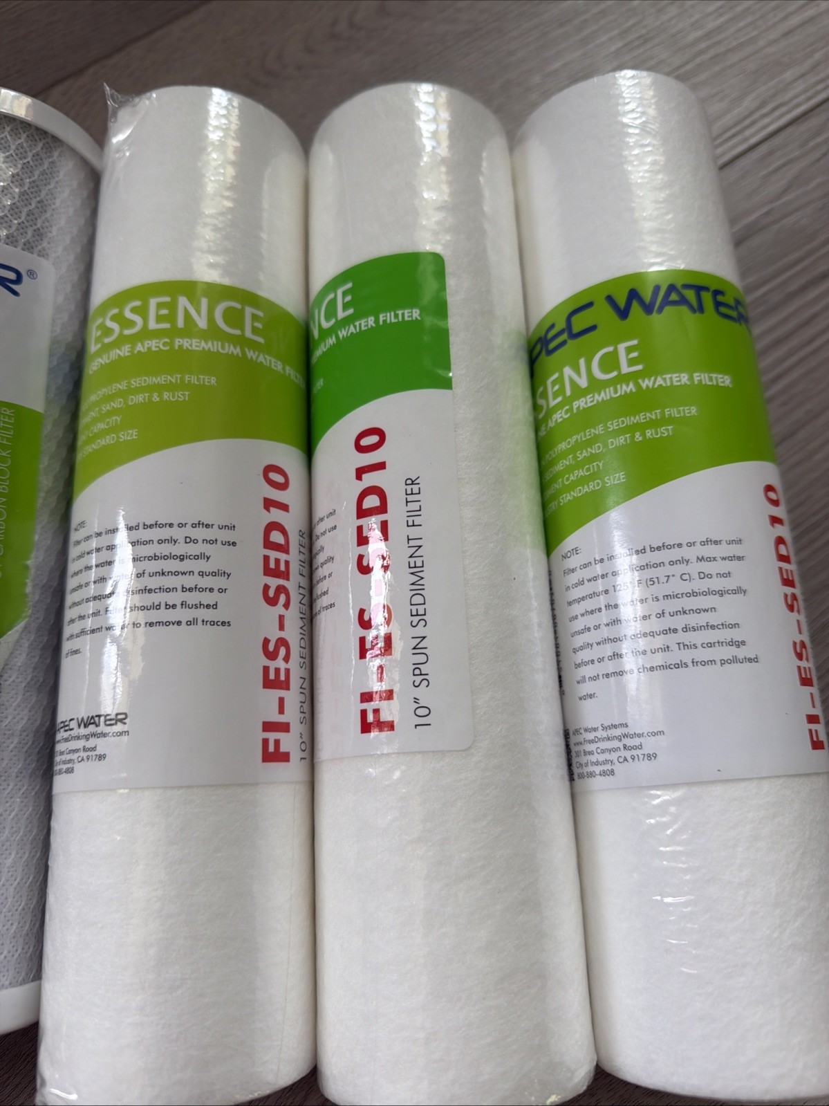 Genuine APEC ESSENCE Replacement Filters For Undersink 6 PACK FI-ES-CAB10 gallery