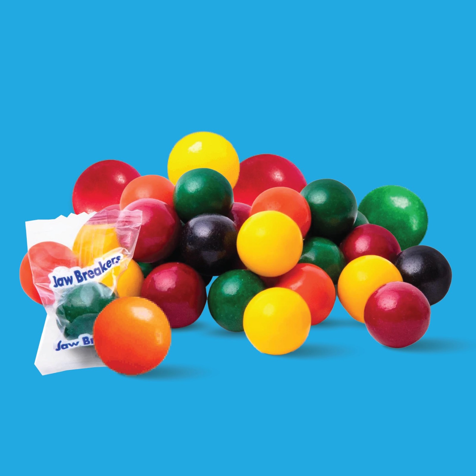 Jaw Breakers - 2 Pound Bulk Pack (About 170 Count) - Assorted Fruit Hard Candy gallery