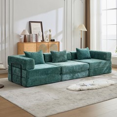 Compression Sofa,Convertible Floor Sofa Bed with Fixed-Shape Frame, Boneless M