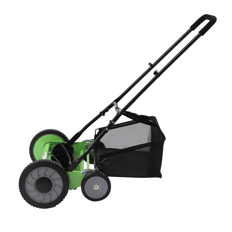20" Lawn Mower Grass Cutter Machine with Collection BoxPush Reel Mower 5-Blade gallery