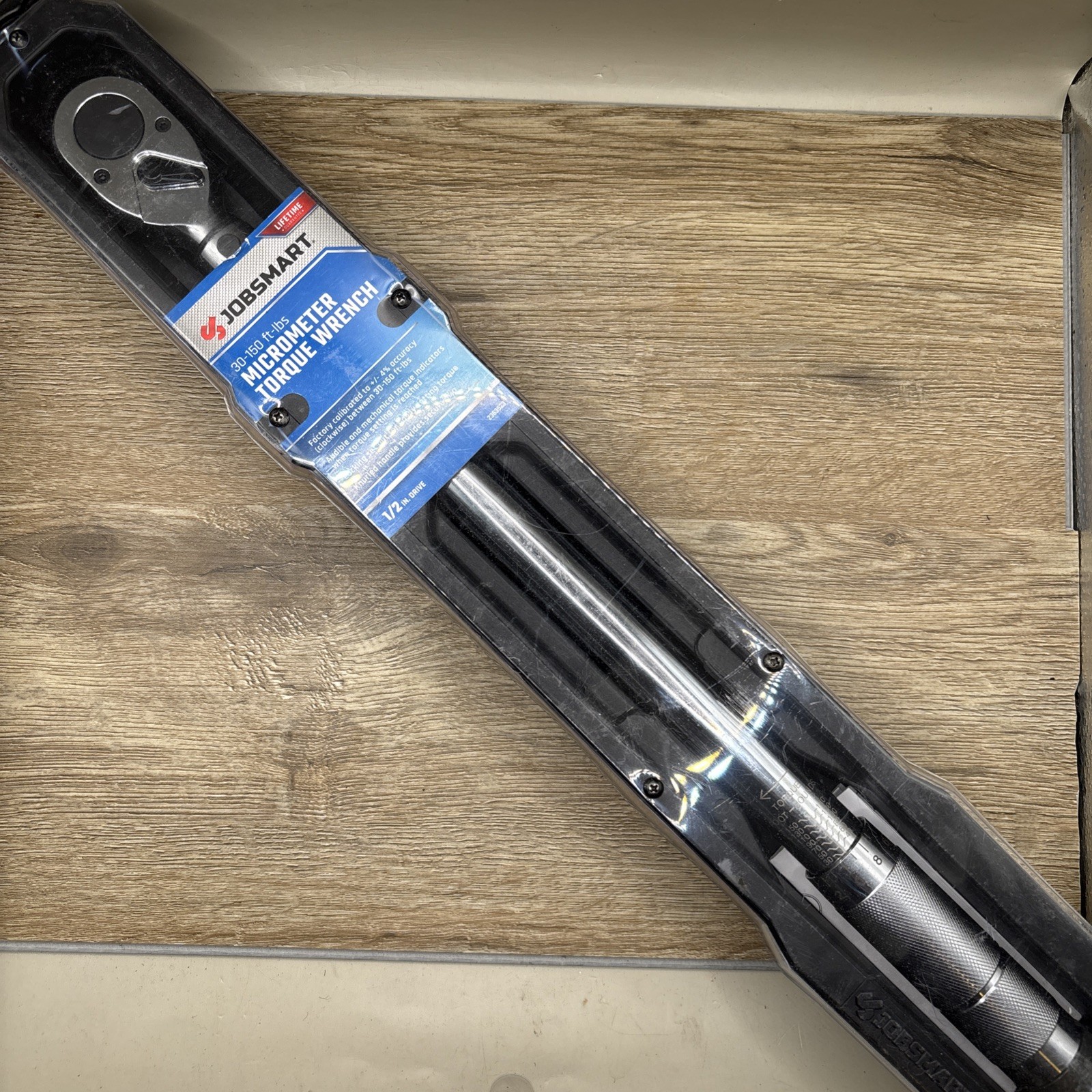 JobSmart 1/2" Drive 30 - 150 ft.-lb. Micrometer Torque Wrench gallery