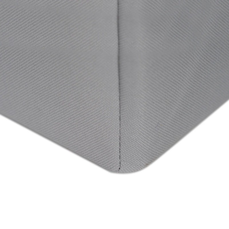 Slim Rectangle Laundry Hamper with Removable Liner and Carrying Handles Gray gallery