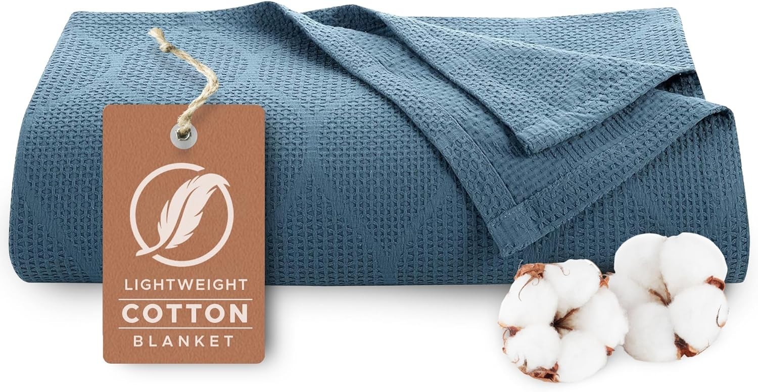 Thin Lightweight Cotton Blankets Skin-Friendly, Breathable, and Fade-Resistan... gallery