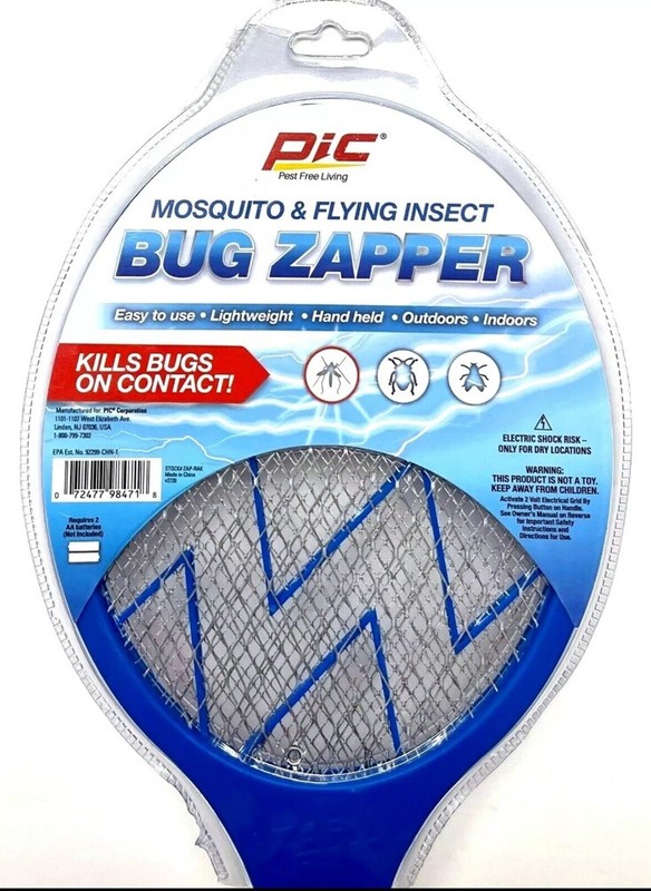 2 PACK Electric Swatter Fly Handheld Mosquito and Flying Insect Bug Zapper gallery