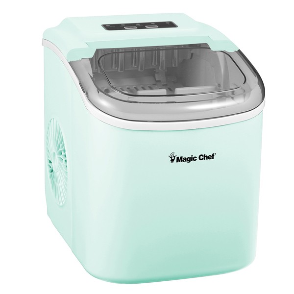 Magic Chef MCIM27M Portable Countertop Ice Maker, 27 Lbs. per Day (Mint Green) gallery