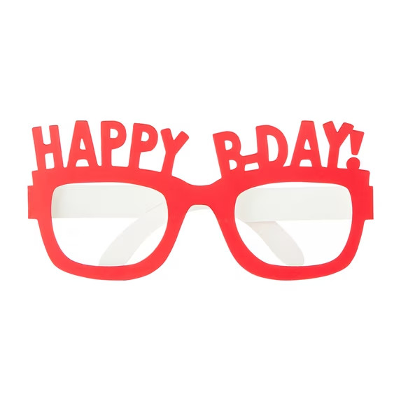 Multi-Color Happy Birthday Paper Glasses Party Favors, 8 Count,2 PACK gallery