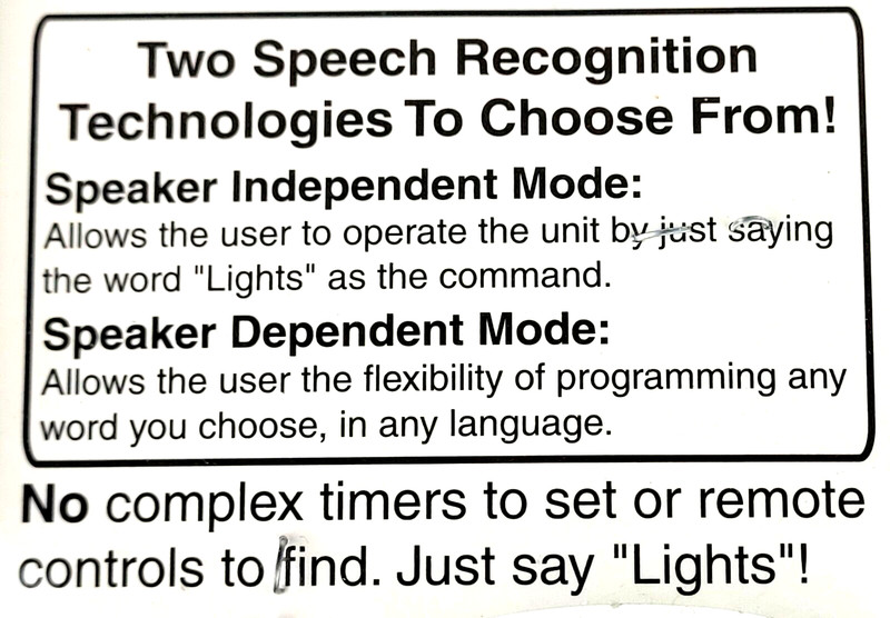 Voice Operated CHRISTMAS TREE LIGHT CONTROL IntelaVoice VOS Systems ~ NEW gallery