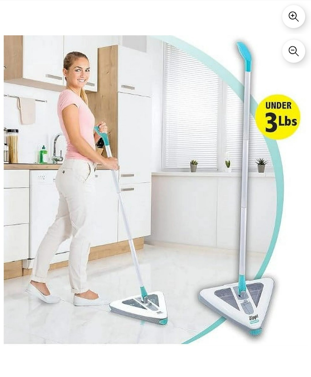 Zippi Sweeper Pro - 2025 New and Improved Lightweight, Hardwood, Tile, Corners gallery