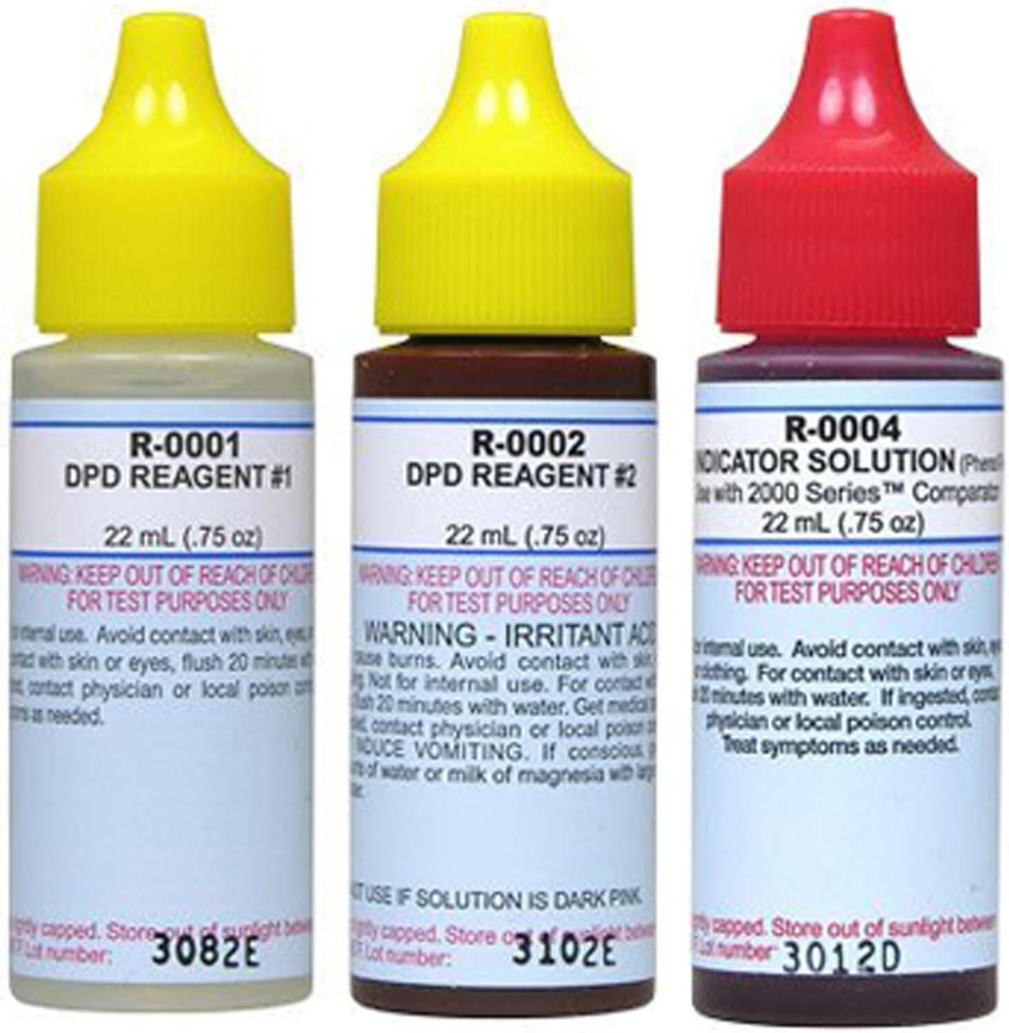 Taylor Replacement Reagent Refill Kits - Basic Refill Kit 3 Bottles - 3/4 oz. gallery