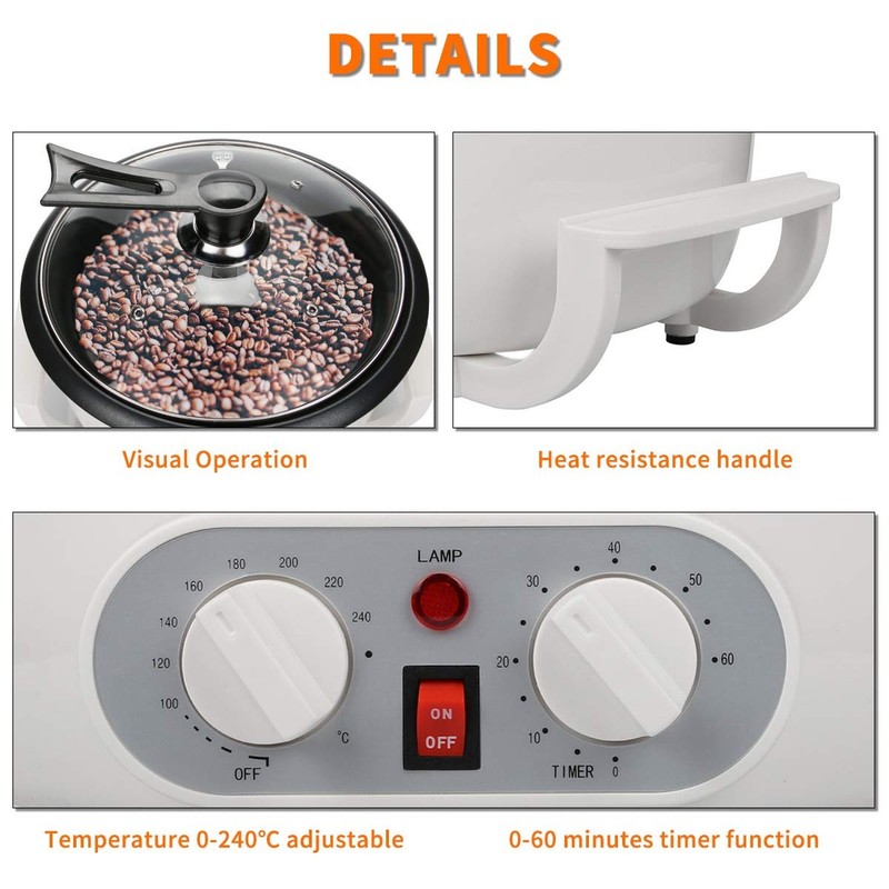 Coffee Bean Roaster Machine for Home Use, Coffee Roaster Machine with Timing,... gallery