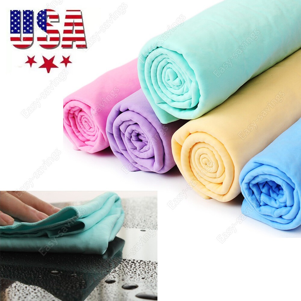 1PC Large Shammy Synthetic Chamois Car Detail Cleaning Absorbent Towel Drying gallery