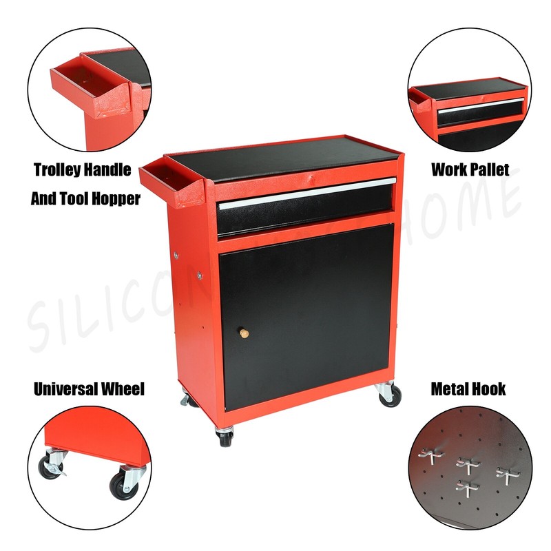 5 Drawers Rolling Tool Chest Rolling Tool Storage Cabinet with Wheels gallery
