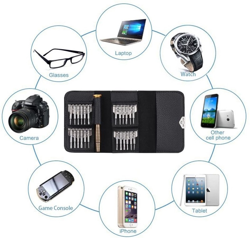 25 in 1 Precision Screwdriver Tool Set for PC Glasses Mobile Phone Laptop Watch gallery
