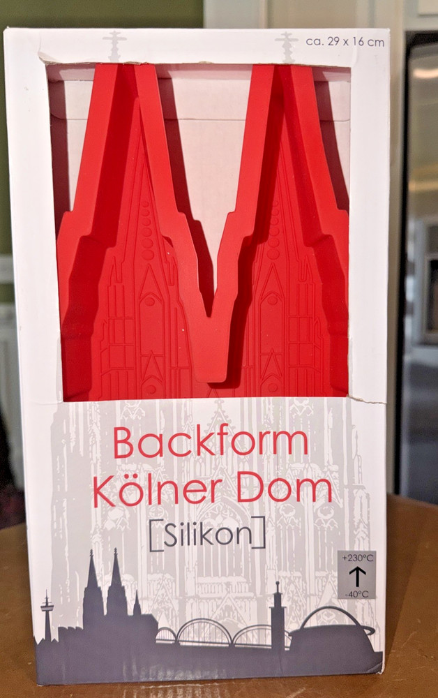 Silicone Baking Mold Cologne Cathedral Shape (Kolner Dom) Germany New NIB Cake