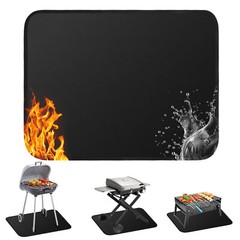24x18in Under Grill Mat Fireproof Mat for Outdoor Tabletop Grill Deck Protector