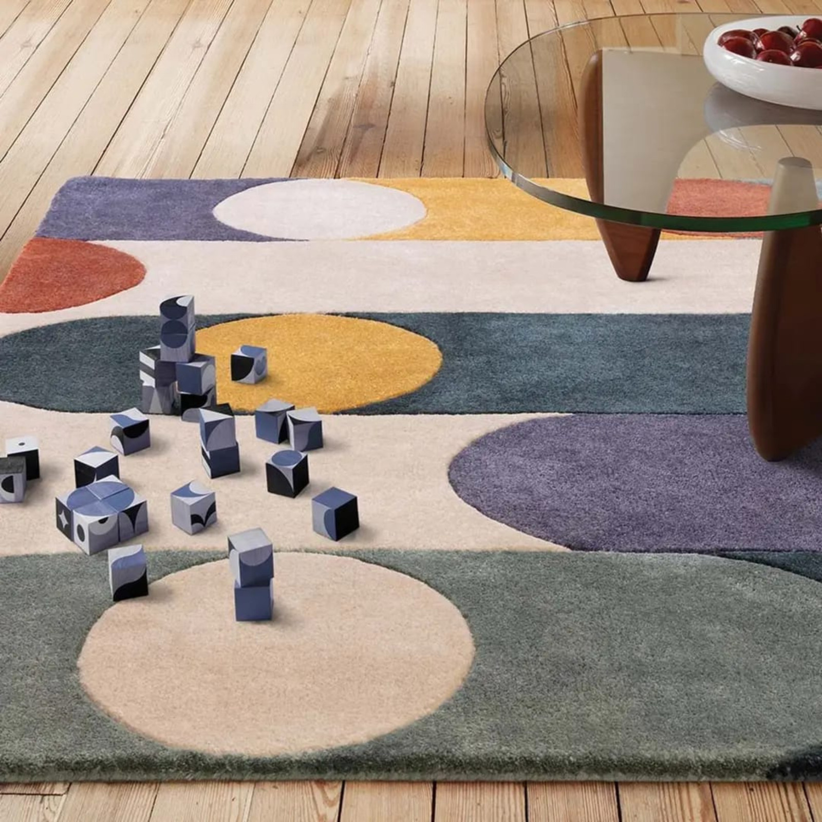 Modern Abstract Design Handmade Hand Tufted Woollen Area Rug, Custom Size Rugs gallery