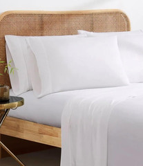 Luxurious 6-Piece Queen Sheet Set – 100% Rayon from Bamboo – White
