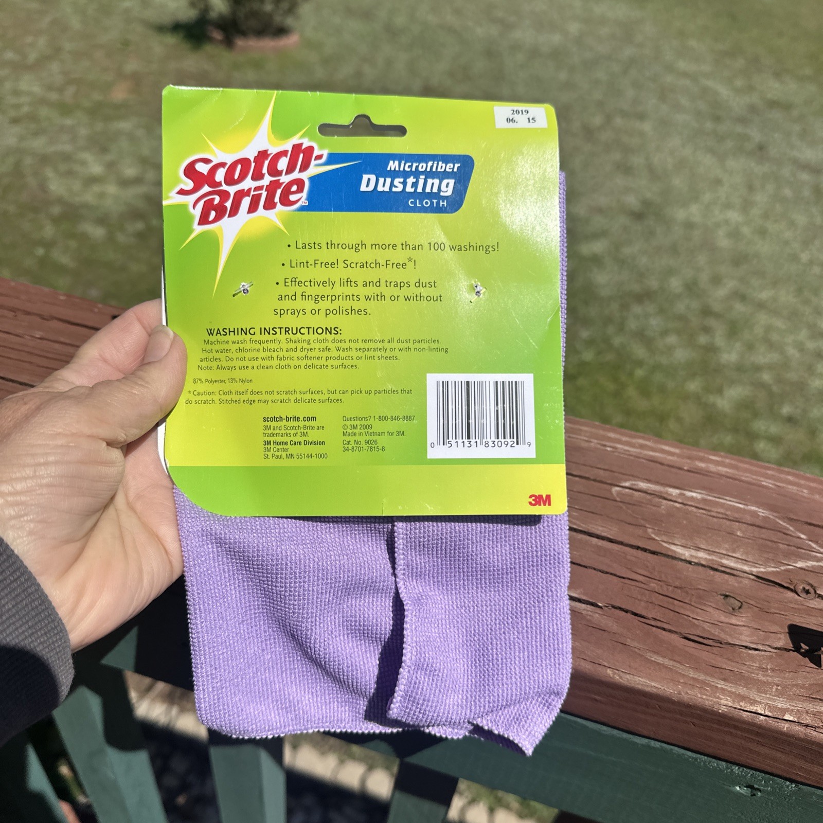3M Scotch-Brite Microfiber Cloth Purple Lilac 12.5” X 14” New In Package gallery