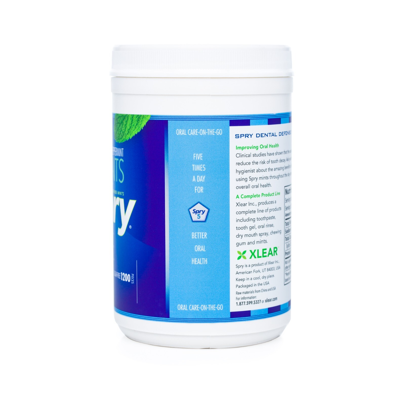 Spry Xylitol Natural Peppermint Sugar Free Candy - 1200 Count (Pack of 1) gallery