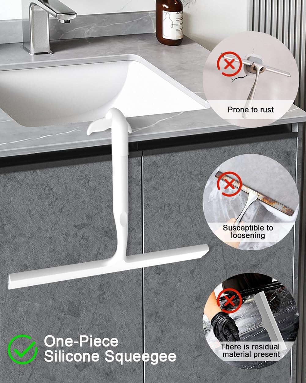 Squeegee for Glass Doors with Hanging Hook, Home Cleaning Tool | Multi-Purpose gallery