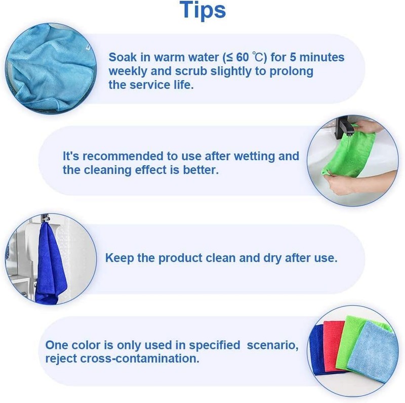 12Pcs Premium Microfiber Cleaning Cloth Highly Absorbent, Lint Free, Scratch Fre gallery