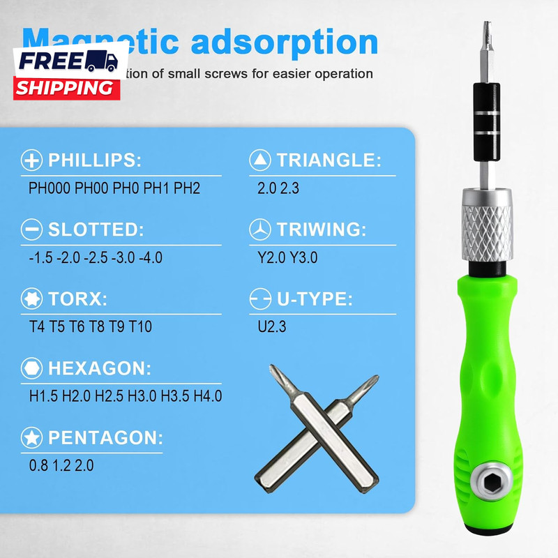 32 in 1 Small Precision Screwdriver Set Magnetic Mini Screwdriver Set gallery
