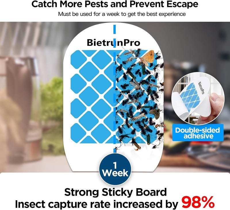 Safe & Silent Indoor Catches: 2 UV Plug-in Traps for House, Kitchen & Office Use gallery