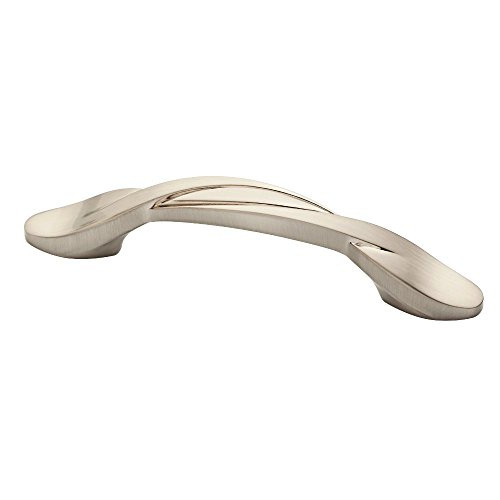 Brushed Nickel Curved Handle Pull, Cabinet Satin Nickel Standard Packaging gallery