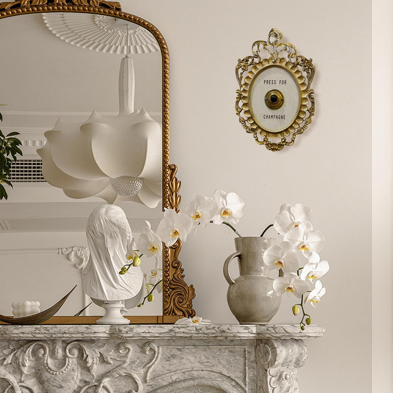 Press for Champagne Button - Door Ring Bell - Champagne Themed Decor, Wall Plaqu gallery