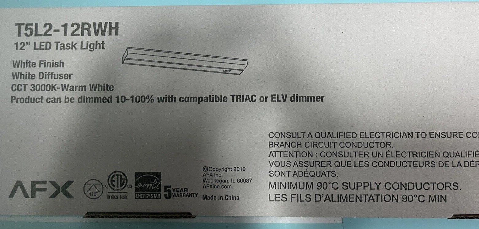 AFX, T5L2-12RWH Lighting T5L LED 12" Undercabinet Task Light gallery