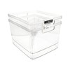 2-Pack Extra-Large Clear Storage Bins (11.5” L x 14” W x 9” H) w/Cutout Handl... gallery