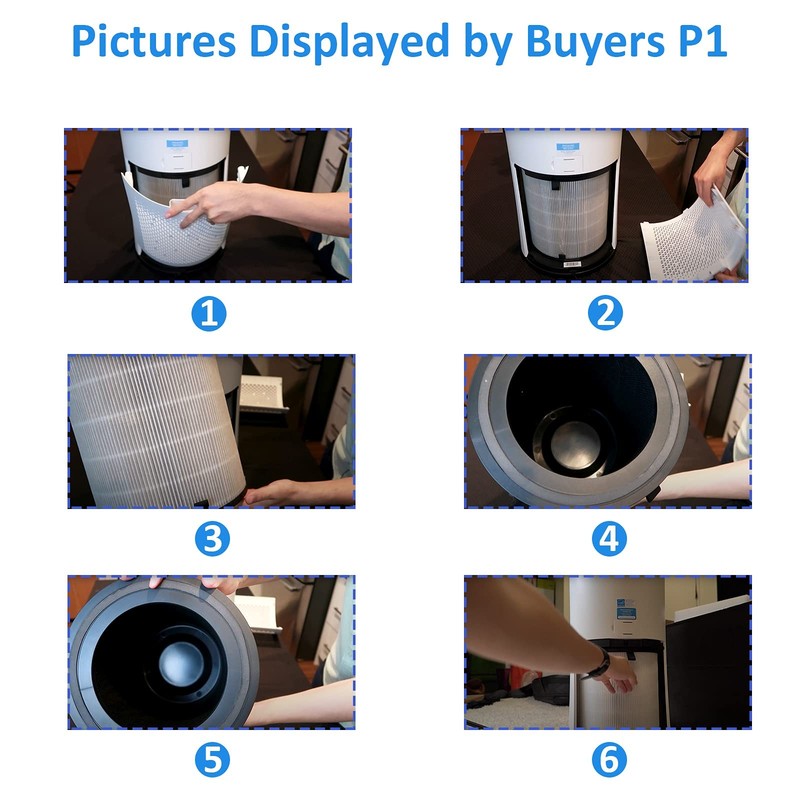 LEVOIT LV-H133 Air Purifier Replacement Filter Set True Activated Carbon Filters gallery