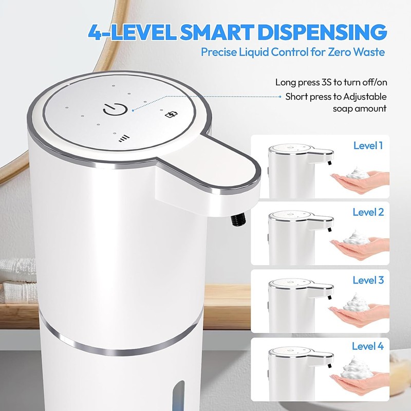 2 Pack Automatic Soap Dispenser, Foaming Soap Dispenser for Bathroom & Kitchen gallery