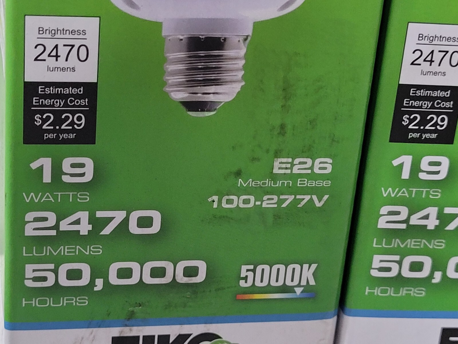 Eiko LED19WPT50KMED-G7 LED 5000K Medium Base E26 100-277V QTY 2 gallery