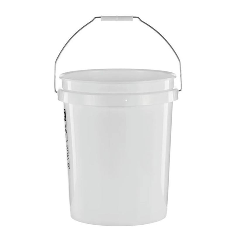 United Solutions 5 Gallon Round Utility Bucket, Comfort Handle, Plastic, White gallery