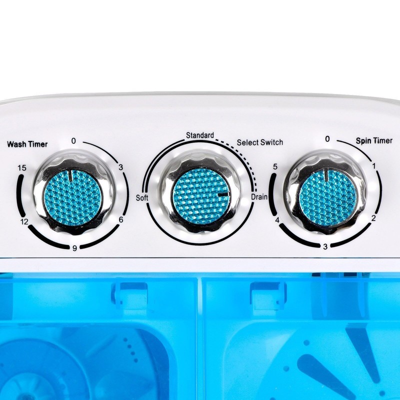 Washing Machine 10lbs Washer w/Spin Cycle Dryer Compact Travel Washing Appliance gallery
