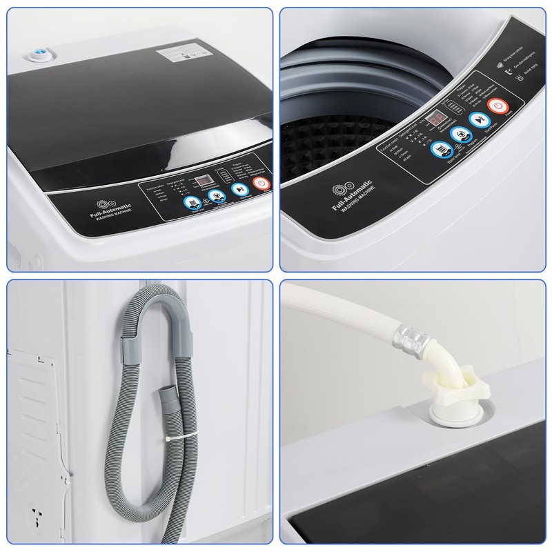 Portable Washing Machine Full Automatic Top-Loading Small Washer 17.8Lbs 15.6Lbs gallery