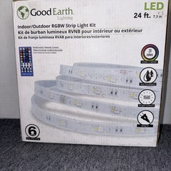 Good Earth Lighting 24ft Smart Plug-in LED Strip Light in White, Multicolor 🔥