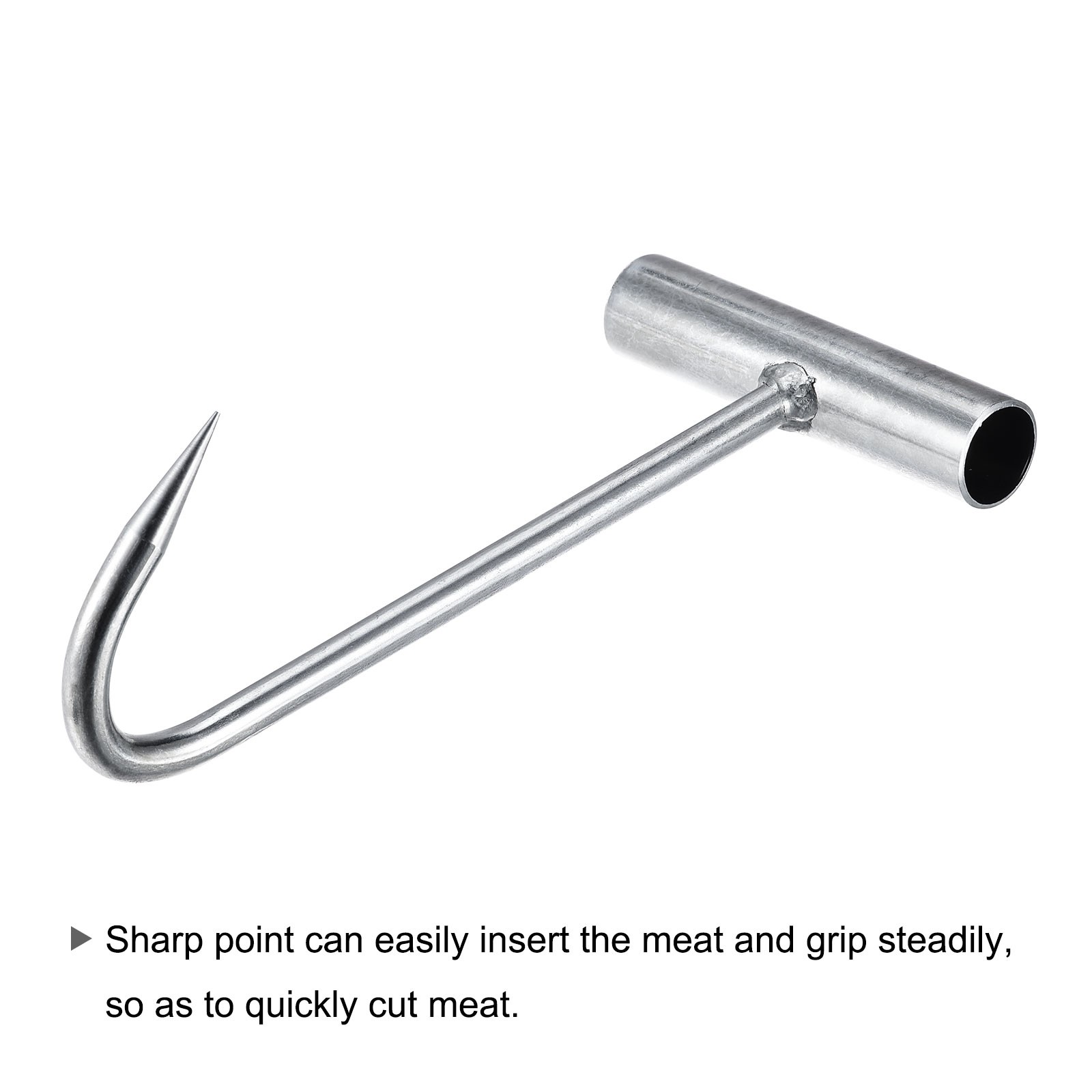 8"(200mm) T-Handle Meat Boning Hook Galvanized T Hooks for Butcher gallery