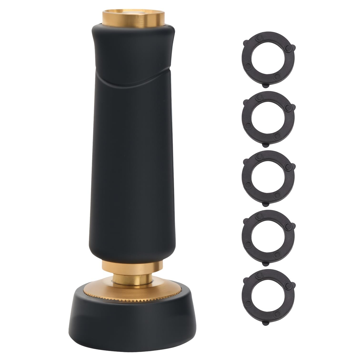 High-Pressure Rubber-Coated Copper Water Hose Nozzle, Non-Slip TPR Grip, Anti... gallery