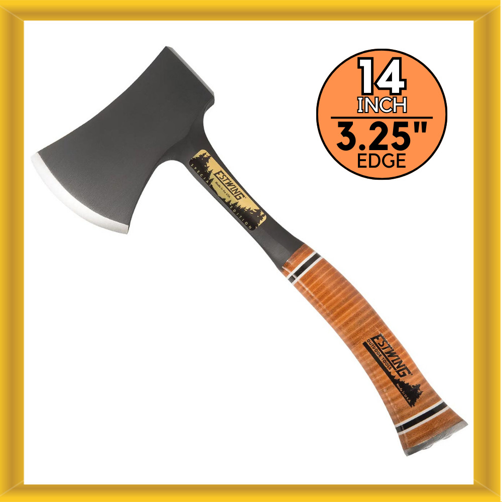 Estwing E24ASEA 14 Inch Special Edition Sportsman’s Axe with Leather Grip gallery