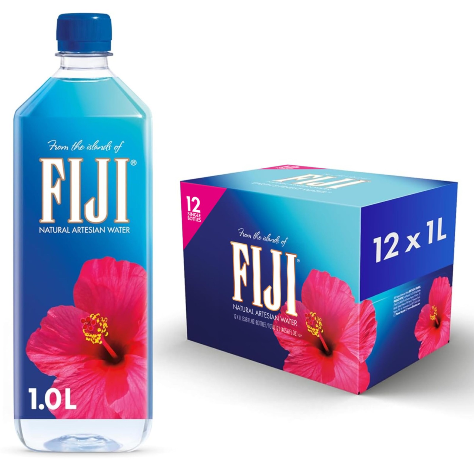 Natural Artesian Bottled Water, 1 Liter / 33.8 Fl Oz (Pack of 12) gallery