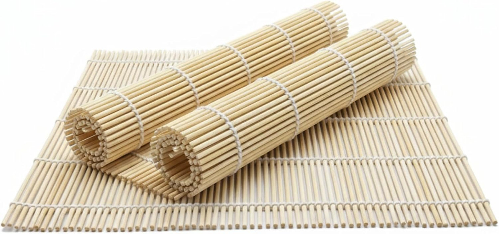 2 Pack Bamboo Sushi Rolling Mat, Sushi Roller Mat for Making Perfect Sushi Roll gallery