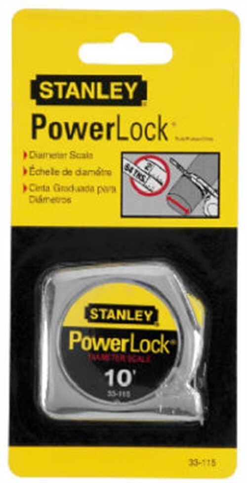 Stanley Hand Tools 33-115 10' X 1/4" Powerlock Pocket Tape Rule gallery